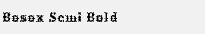 Bosox Semi Bold